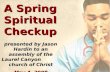 A Spring Spiritual Checkup (1)