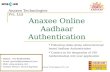 Anaxee UIDAI - Aadhaar Authentication Online