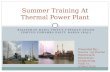 Summer Training at Thermal Power Plant