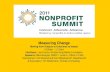 Pittsburgh Nonprofit Summit - Measuring Change - Moving From Outputs to Outcomes to Impact
