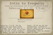 12.10.26 Exegesis - Ephesians 2.1-22; 3.1-21