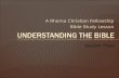Understanding the Bible Session 3
