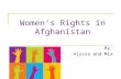 Women’s rights in afghanistan