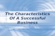 The Characteristics Of A Successful Business