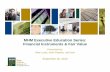 MHM Executive Education Series Webinar: Financial Instruments