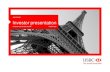 HSBC Paris Investor Roadshow