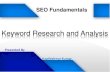 Keyword Research and Analysis