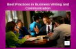 Best Practices in Business Writing and Communication
