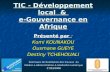 E-gouvernance locale en Afrique