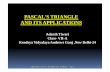 Pascal's triangle by Adarsh Tiwari ,KV Andrewsgang, Class 7 A