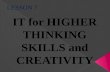 Lesson 7: IT Higher Thinking Skills and Creativity