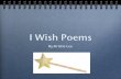 I wish poems