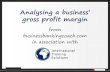 Analysing a business' gross profit margin
