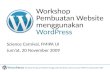 Workshop Pembuatan Website menggunakan WordPress