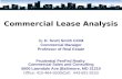Commercial lease analysis