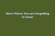 Places You May Have Forgotten to Clean