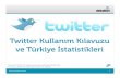 Twitter kullanım kılavuzu ve Türkiye Istatistikleri