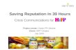 Nords Pr Crisis Communications for HiPP campaign - English version