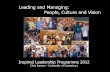 Chris Jansen () - "Leading and Managing: People, Culture and Vision"
