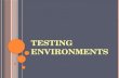 Testing Environments