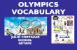 Olympics vocabulary