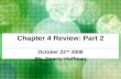 Chapter 4 Review Part 2