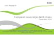 SEB outlines 3 scenarios for European sovereign debt crises