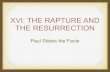 XIV The Rapture and Resurrection in I Corinthians