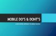 Mobile Do’s and Don’ts – A Geo-Centric Approach to Mobile Success