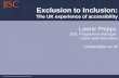 Exclusion to Inclusion
