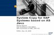 Java System Copy SAP