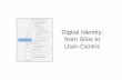 Digital Identity: From Silos To Usercentric
