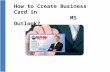 Create Business Card In Microsoft Outlook !!