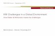 KM Challenges in a Global Environment