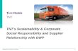 DWP supplier event 23 May 2014 TNT's sustainability and relationship with DWP - Tim Robb