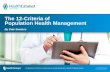 Landmark Review of Population Health Management