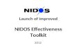 Effectiveness: NIDOS Effectiveness Toolkit (G Wilson, NIDOS)