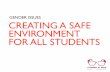 Gender Issues: Creating a Safe Environment for All Students