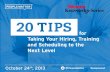 PeopleMatter: 20 Tips for Taking Your Hiring, Training and Scheduling to the Next Level Webinar
