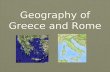 Rome/Greece Geography