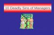 10 Deadly Sins Of Managers