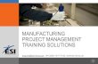 Manufacturing Project Management Training Solutions