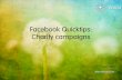 Voice Quicktips Facebook Charity Campaigns