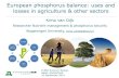 European phosphorus balance: uses and losses in agriculture & other sectors