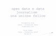 Open data e Data journalism