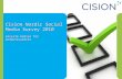 Cisions Social Medie Survey Norway for Kommunikatører