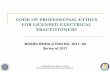 Code of Professional Ethics for Ee