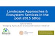 Landscape Approaches & Ecosystem Services in the post-2015 SDGs