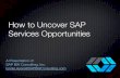 How to uncover sap services opportunities