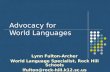 Advocacy for World Languages